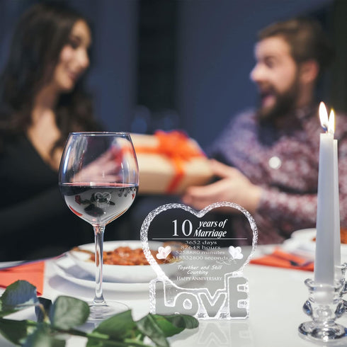 10 Year Crystal 10th Wedding Anniversary